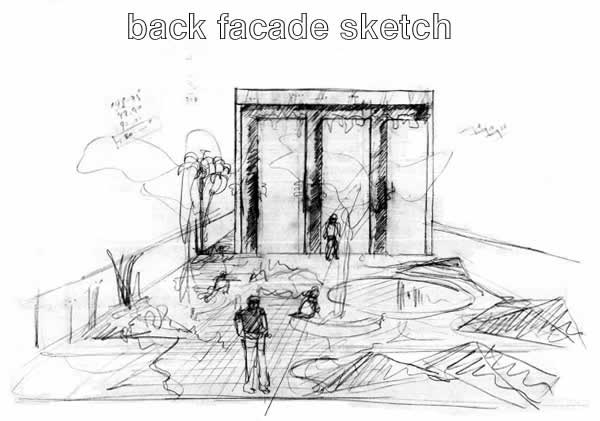 Scene 04. 
Back facade sketch 
Croquis fachada fundos

Click on the image to go forward
Cliquez sur l'image pour aller avant
Clicate su l'immagine per andare avanti 
Clique na imagem para prosseguir