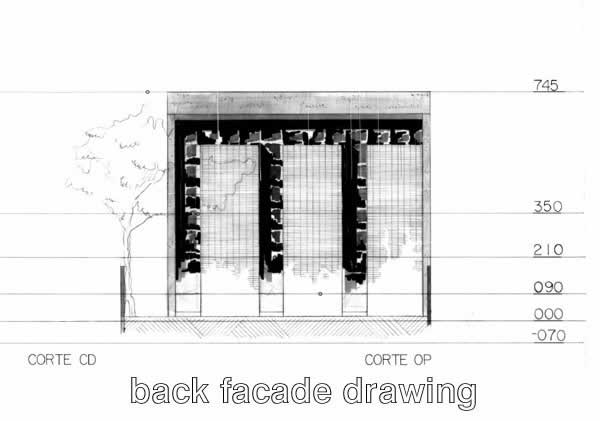 Scene 10. 
Back facade - execution drawing 
Desenho executivo - fachada posterior
	  
Click on the image to go forward
Cliquez sur l'image pour aller avant
Clicate su l'immagine per andare avanti 
Clique na imagem para prosseguir